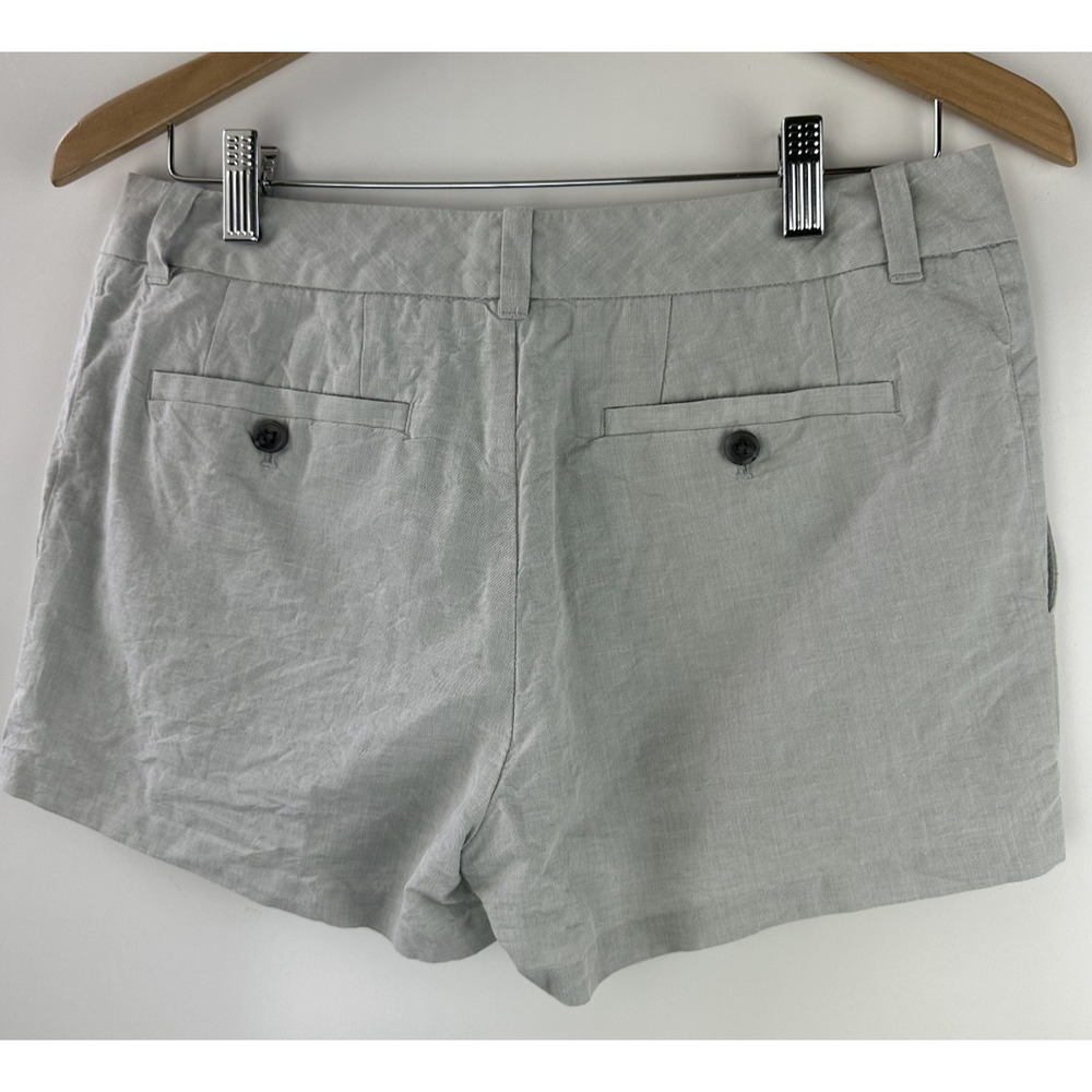 James Perse Linen Cotton Blend Short Shorts 2.5" - 3" Inseam Size 27 Button Zip - Picture 10 of 13